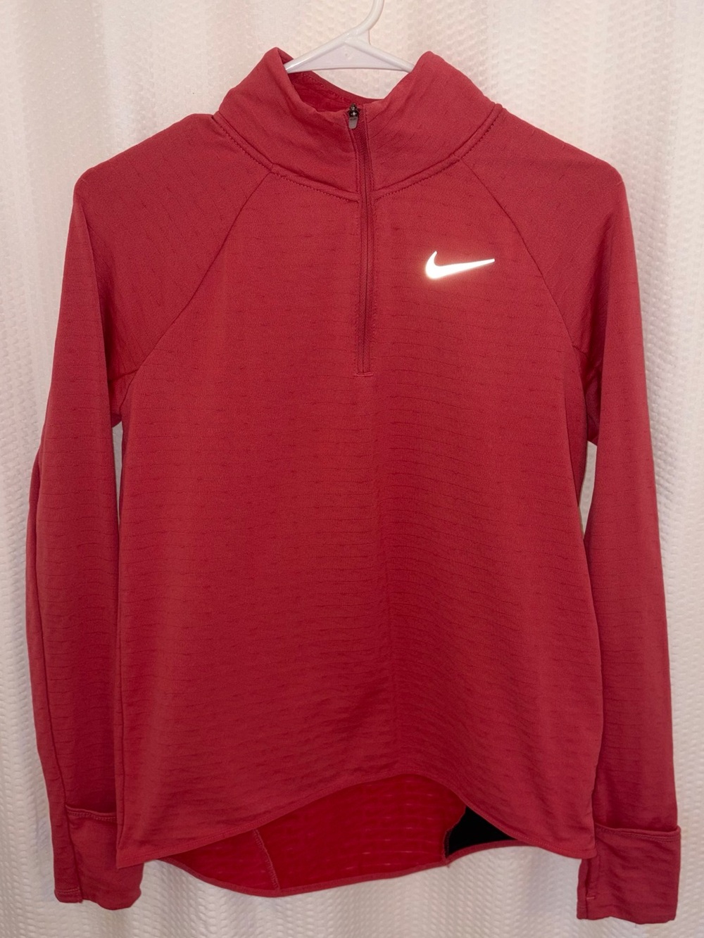 Nike Red Running Quarter-Zip Pullover